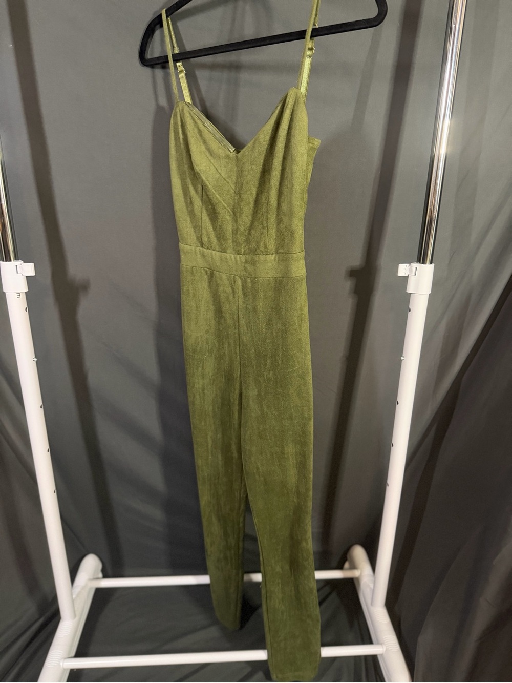 Bebe suede jumpsuit